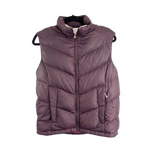 MEC Burgundy Goosedown Puffer Vest Womens Size M